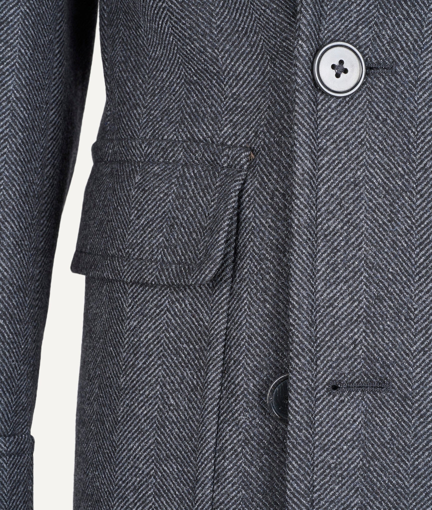 Double-Breasted Polo Coat in Fratelli Tallia Di Delfino