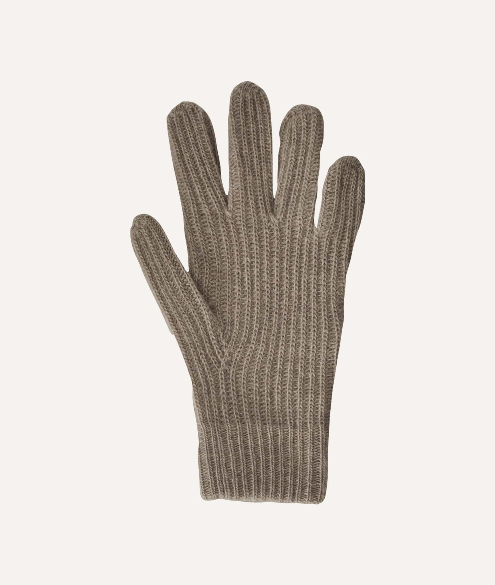 Die gerippten Handschuhe aus Wolle für Frauen