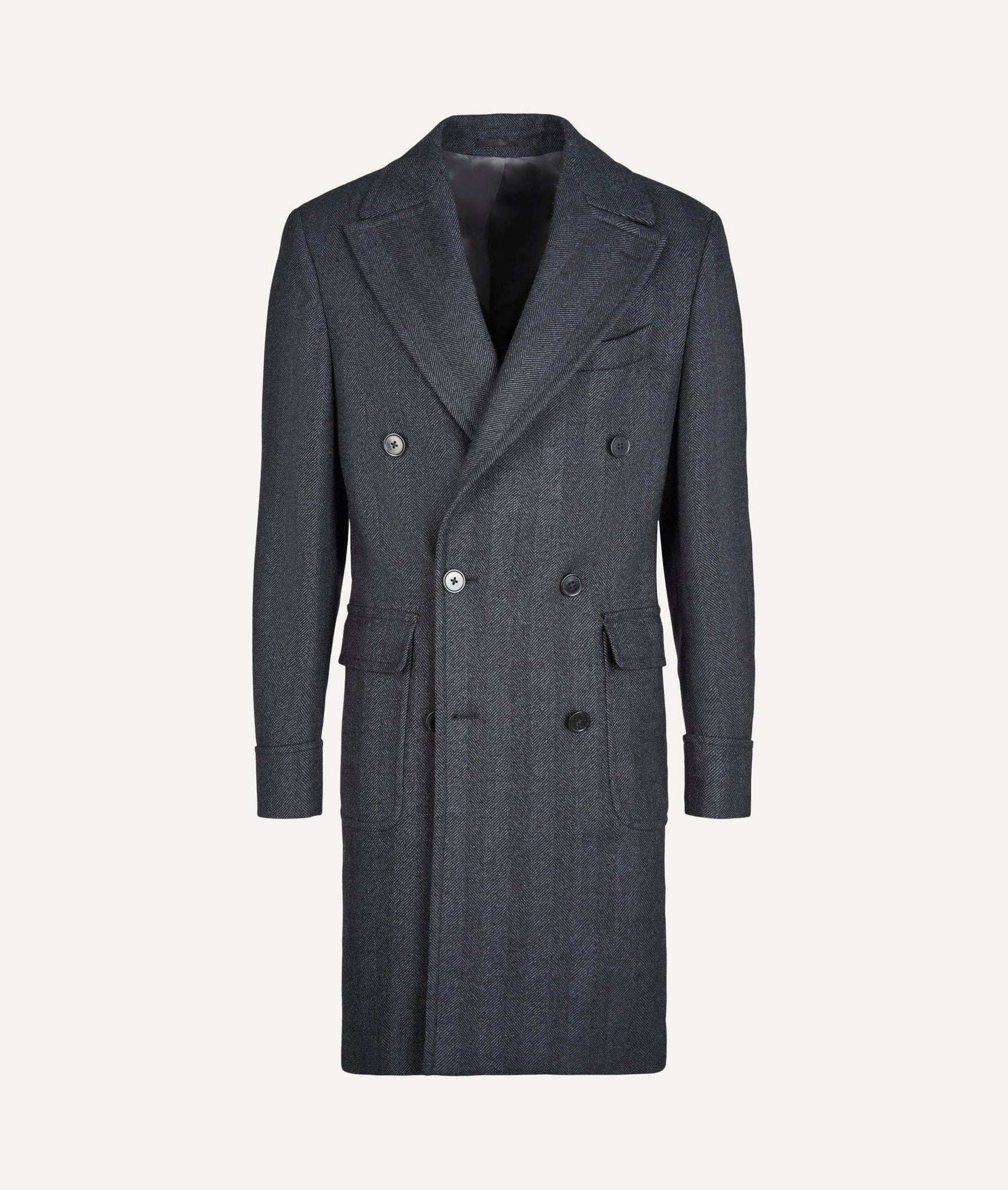 Double-Breasted Polo Coat in Piacenza Cashmere