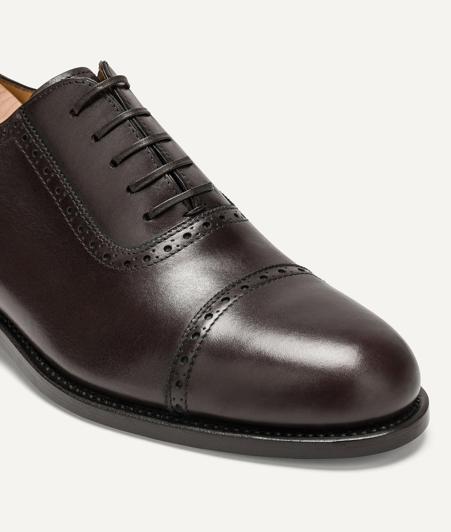 Oxford Half Brogue in Calf Leather