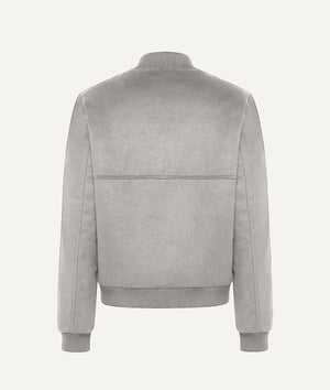 Down Varsity Jacket in Wool & Cashmere