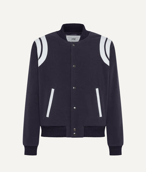 Varsity Jacket in in Wool & Cashmere