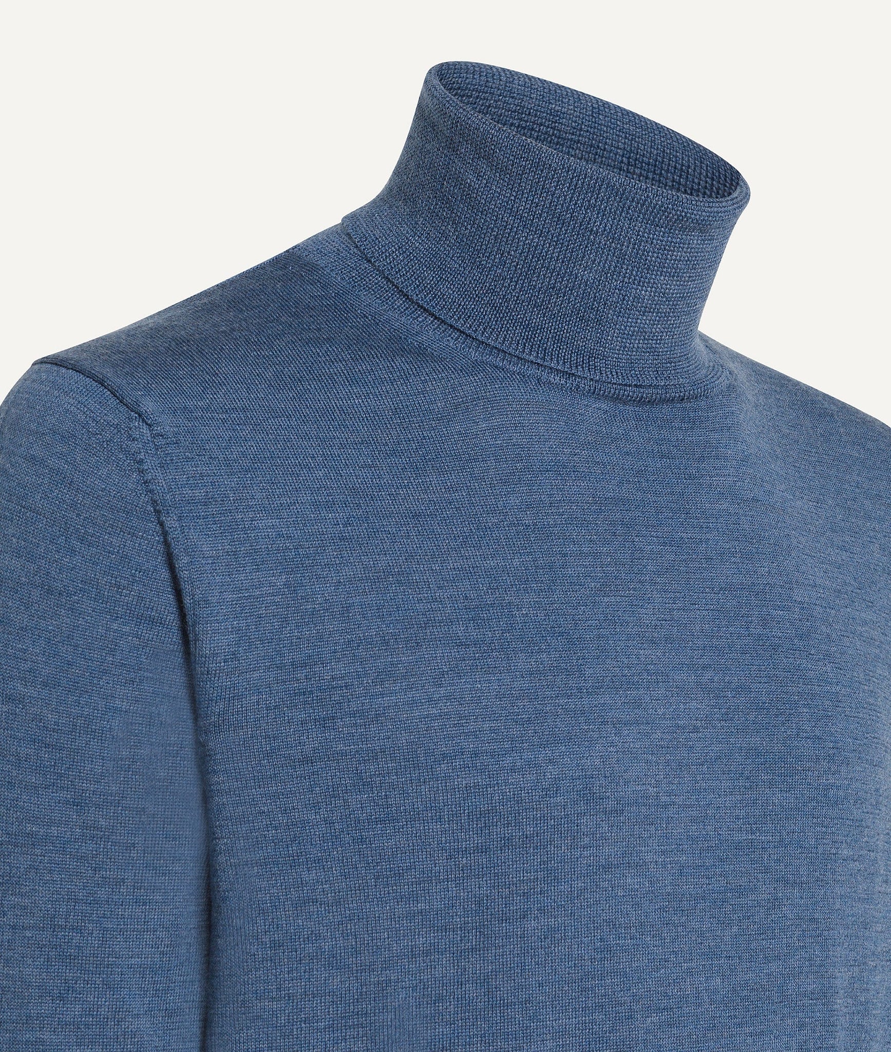 Roll Neck Sweater in Merino Wool