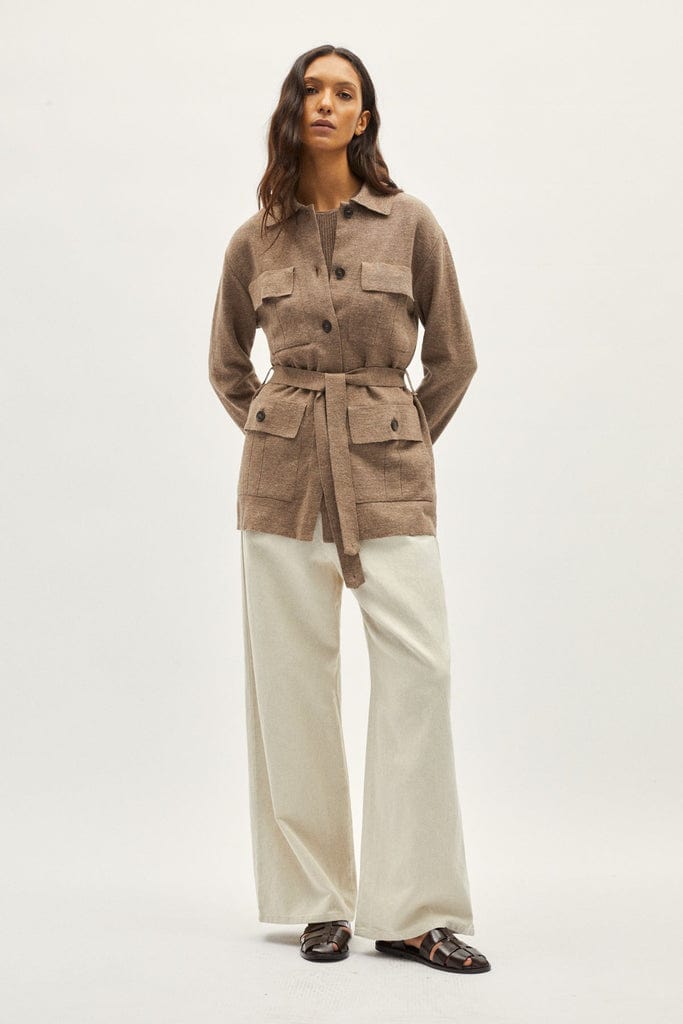 the linen cotton sahariana jacket rope