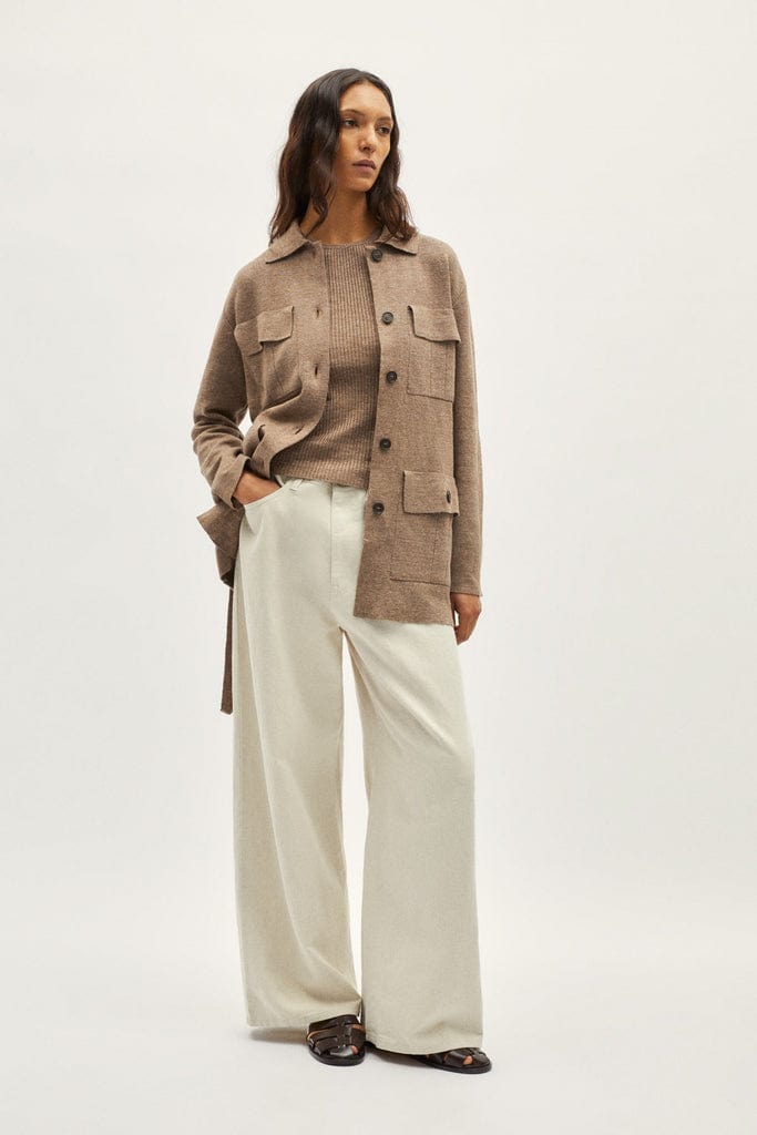 the linen cotton sahariana jacket rope