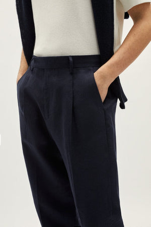 Blue Navy | The Linen Twill Pants