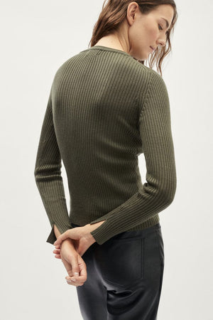 The Merino Wool Ribbed Sweater