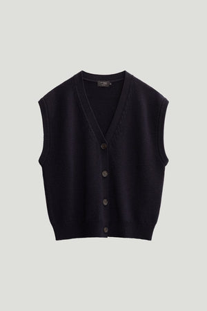 The Merino Wool Buttoned Vest