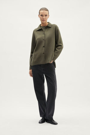 The Merino Wool Overshirt - green