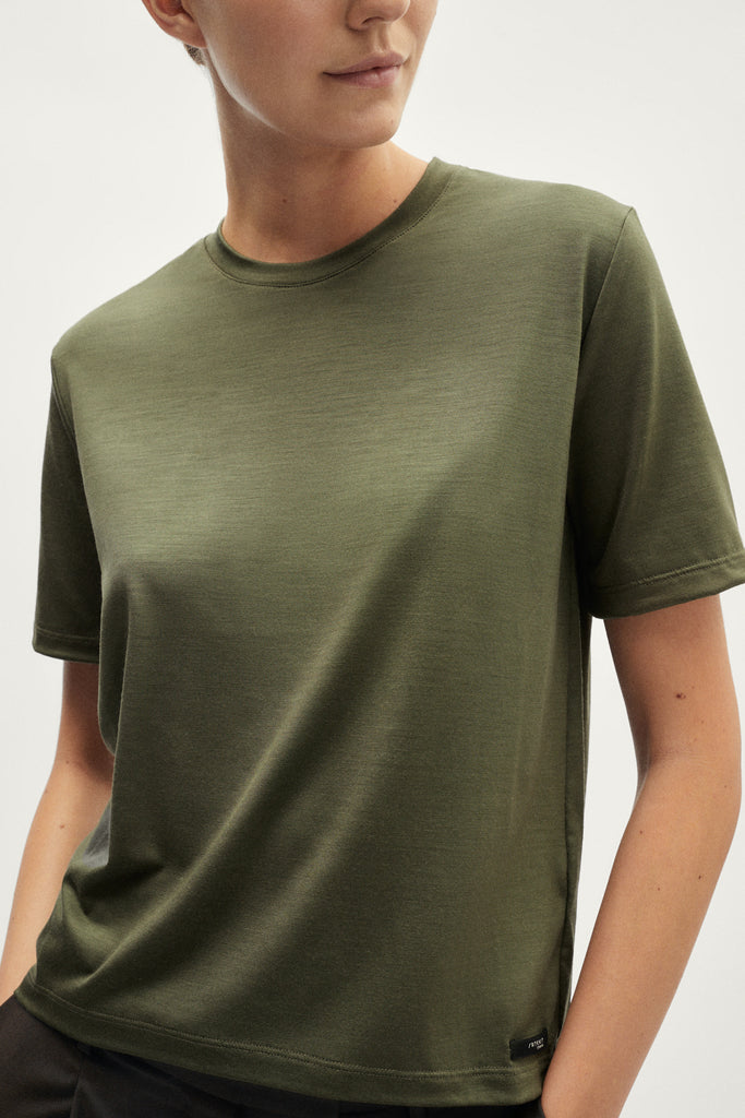 The Active Wool Tee - green