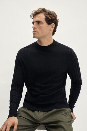 The Ultrasoft Ribbed Mock-neck