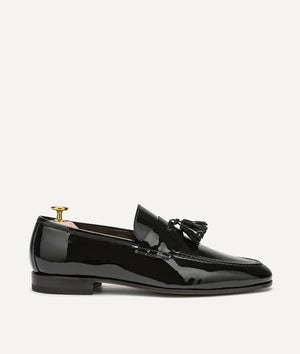 Smoking Shoe with Tassel in Patent Leather