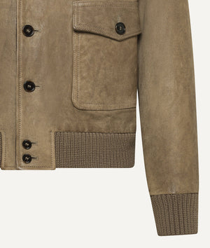 Bomber Jacket in Lamkskin