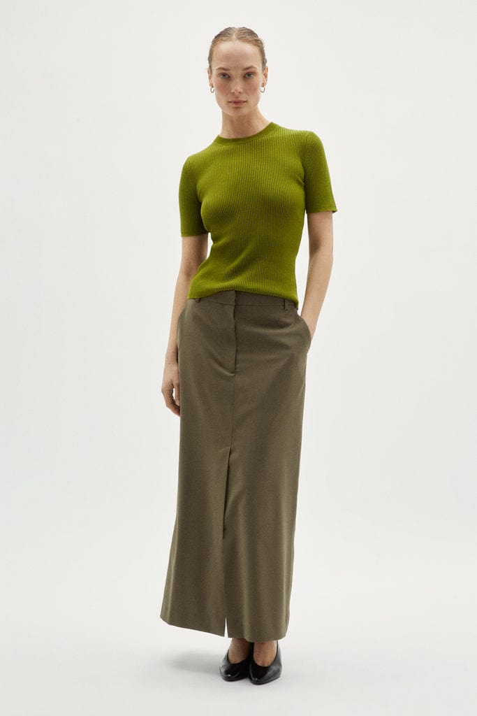 Kiwi Green | The Organic Cotton Ribbed T-Shirt