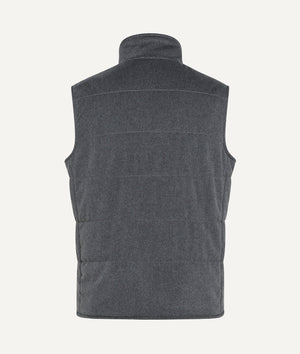 Unlined Gilet in Wool & Cashmere