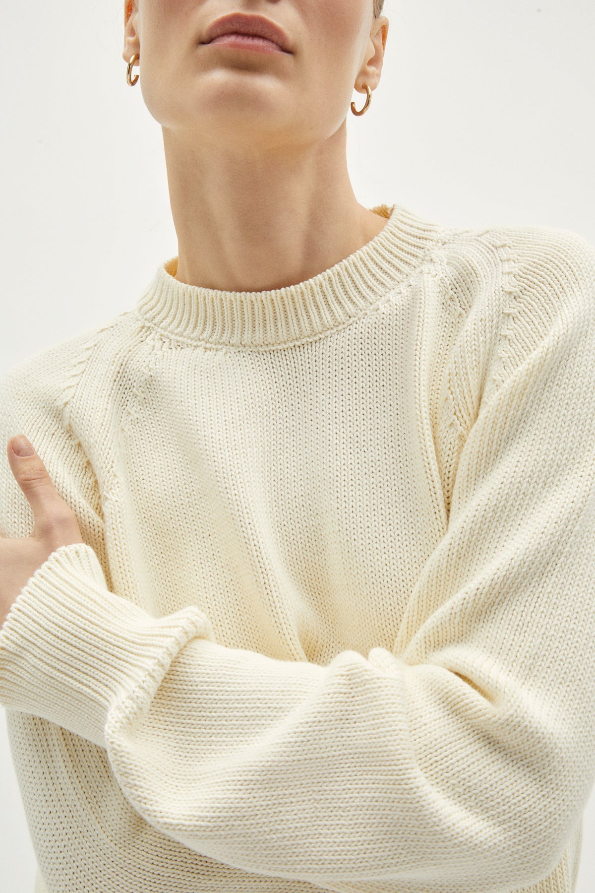 Milk White | The Organic Cotton Tricot Sweater