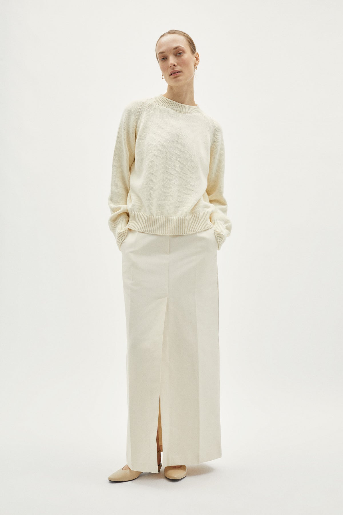 Milk White | The Organic Cotton Tricot Sweater