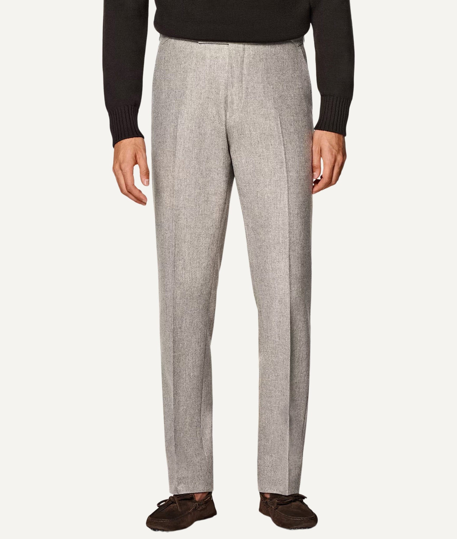Side-Adjuster Trousers in Vitale Barberis Canonico Flannel Wool