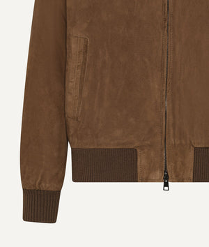 Bomber Jacket in Suede