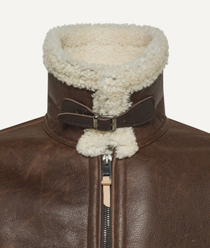 Fliegerjacke in Wildleder