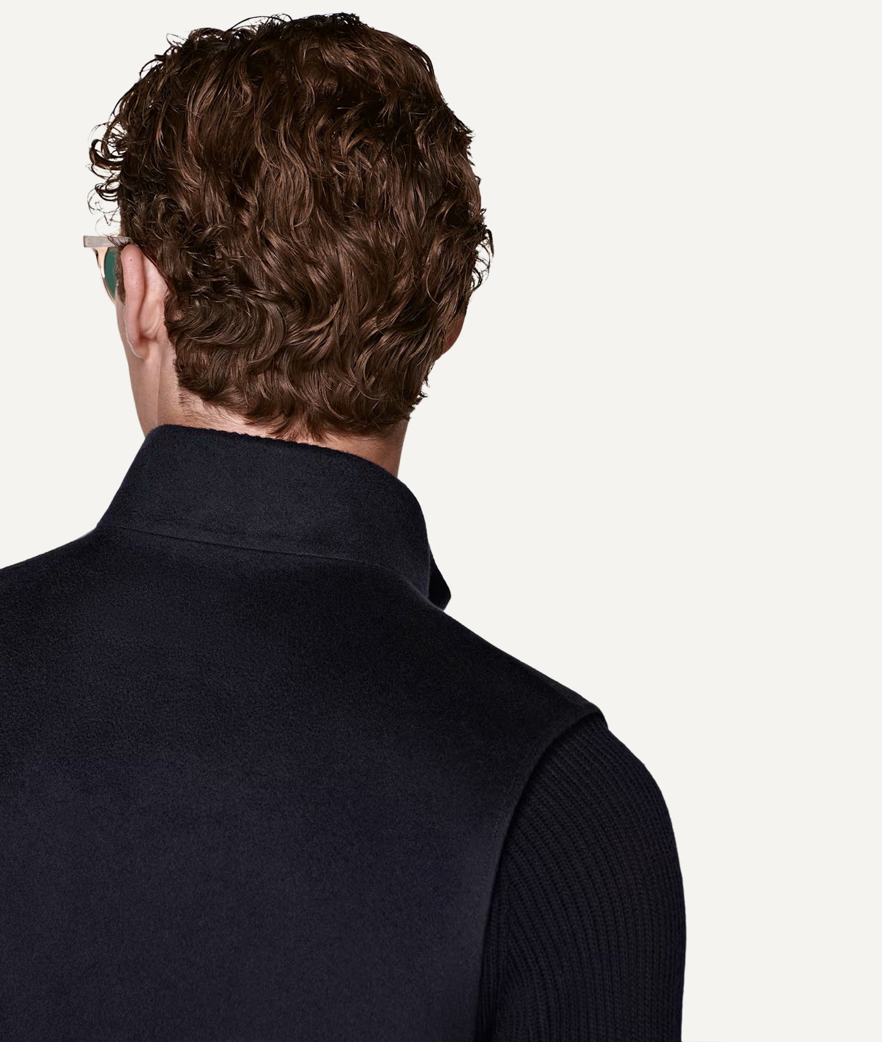 Vest in Piacenza Water-Repellent Cashmere