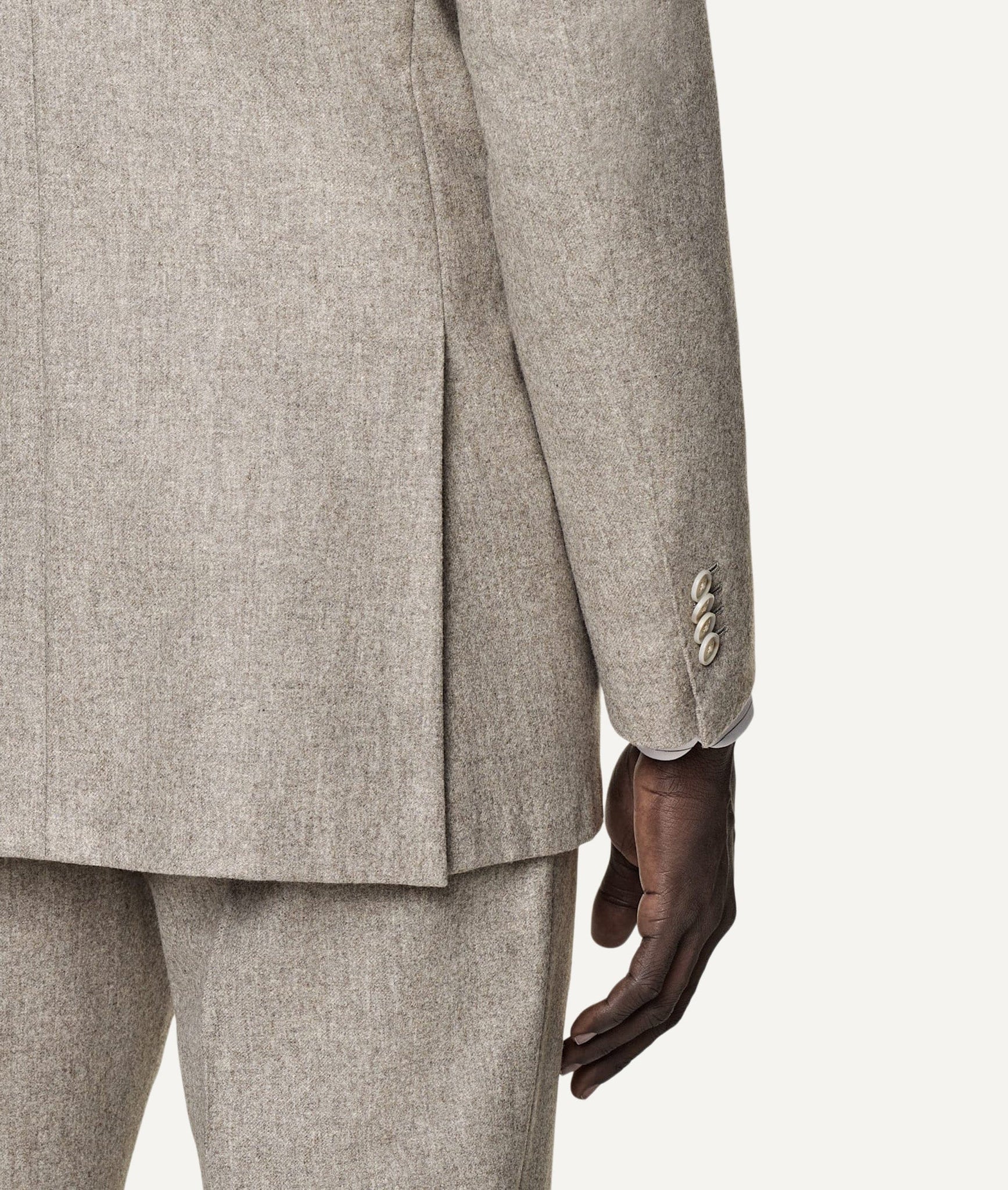 Single-Breasted Suit in Vitale Barberis Canonico Flannel Wool