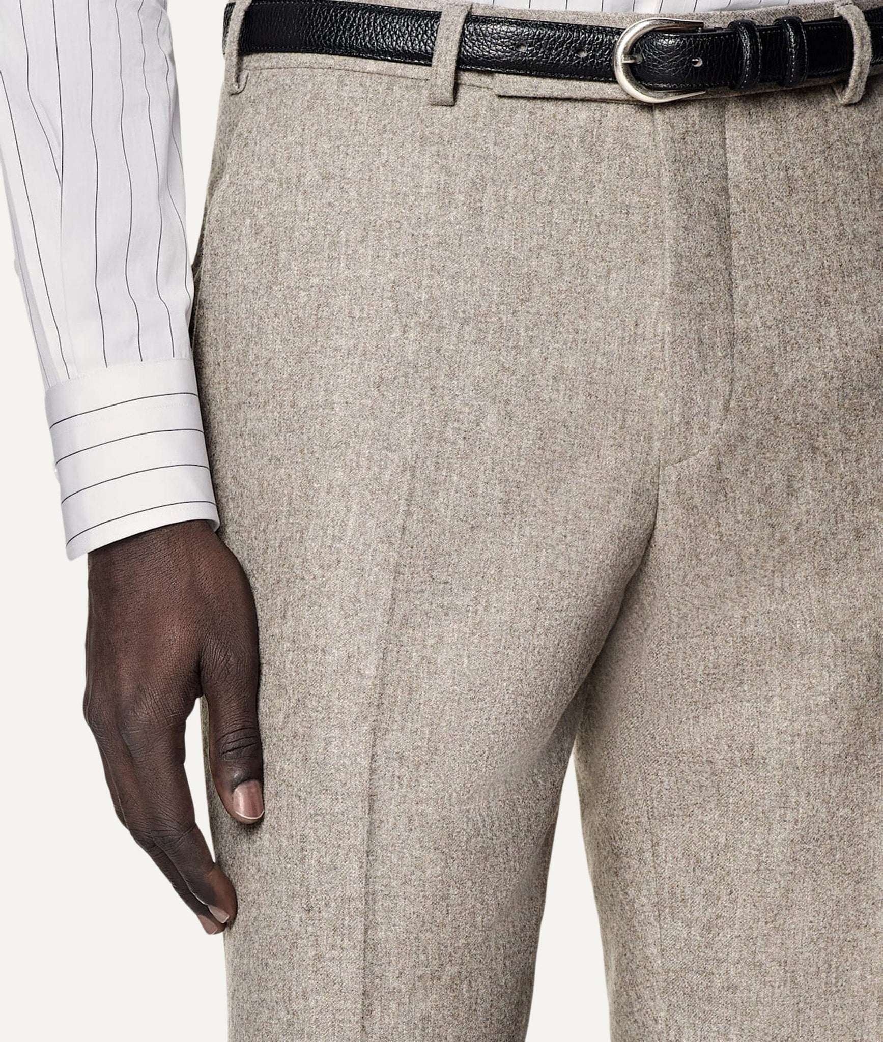 Single-Breasted Suit in Vitale Barberis Canonico Flannel Wool