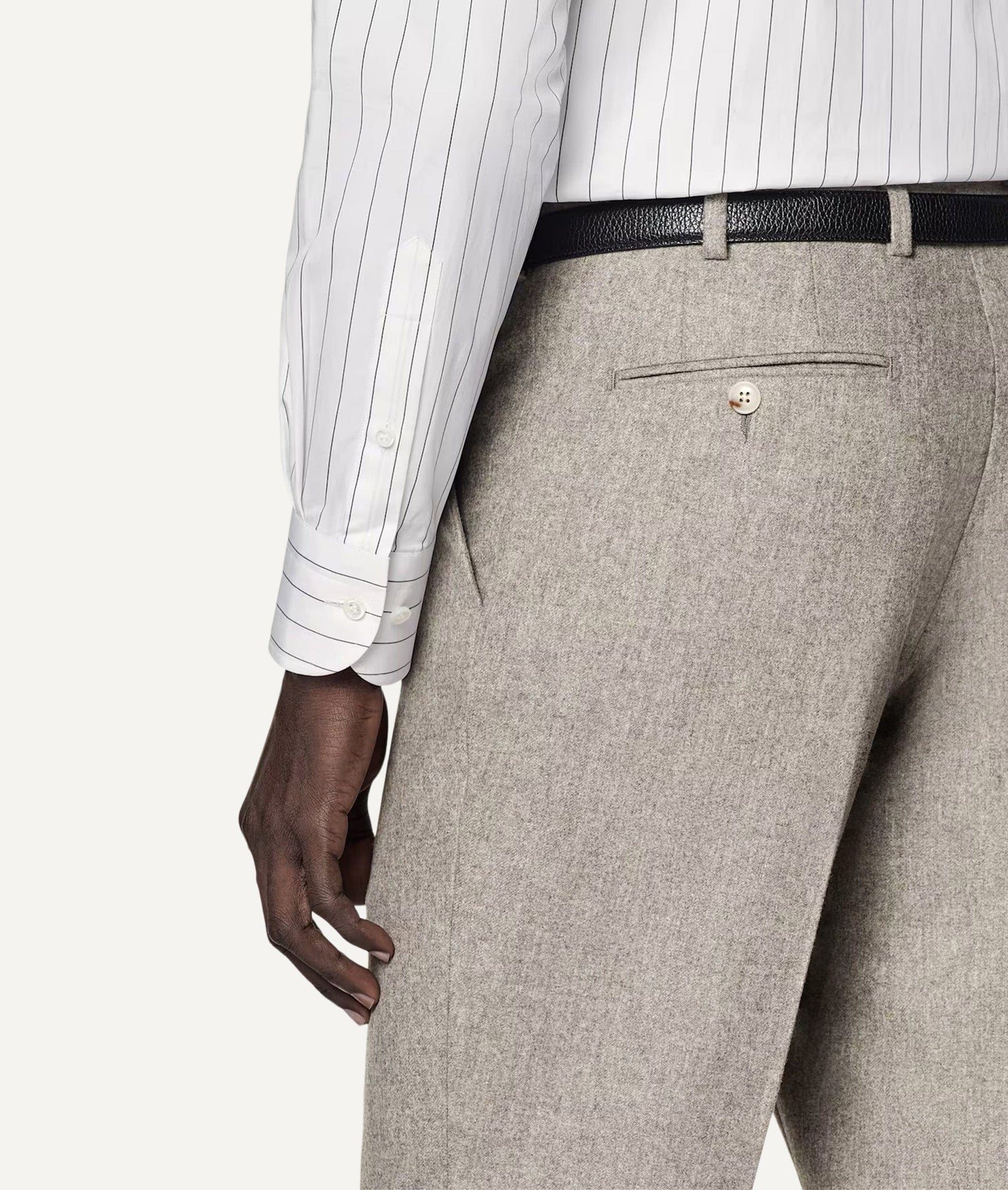 Single-Breasted Suit in Vitale Barberis Canonico Flannel Wool