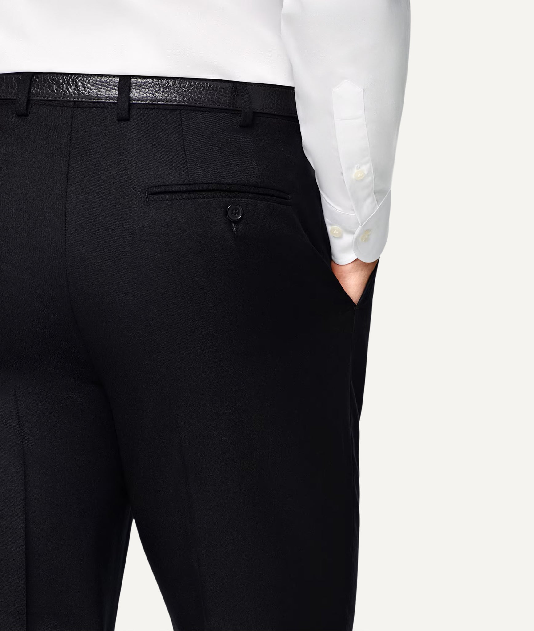 Single-Breasted Suit in Vitale Barberis Canonico Flannel Wool