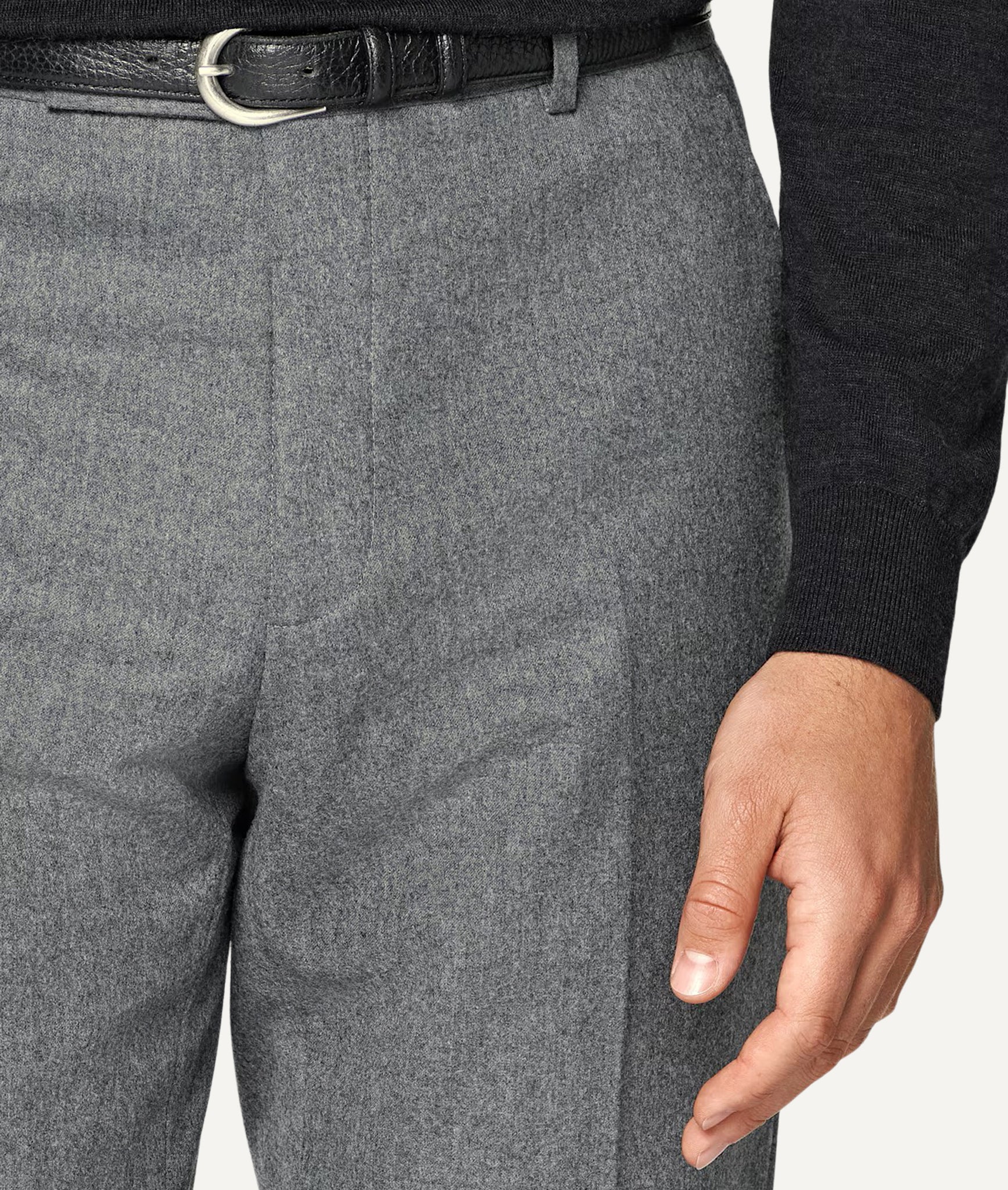 Single-Breasted Suit in Vitale Barberis Canonico Flannel Wool