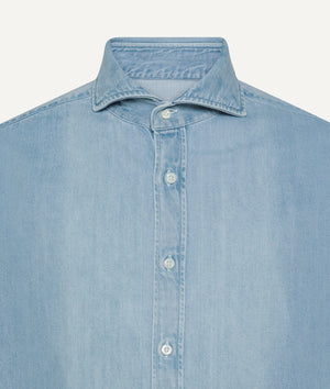 Lässiges Jeanshemd in Baumwolle