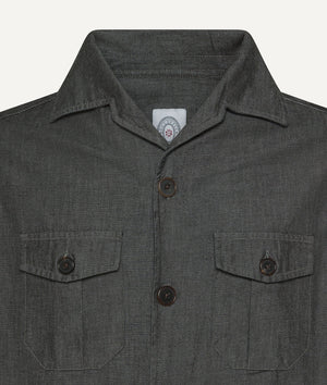 Essentielles Denim Overshirt in Baumwolle