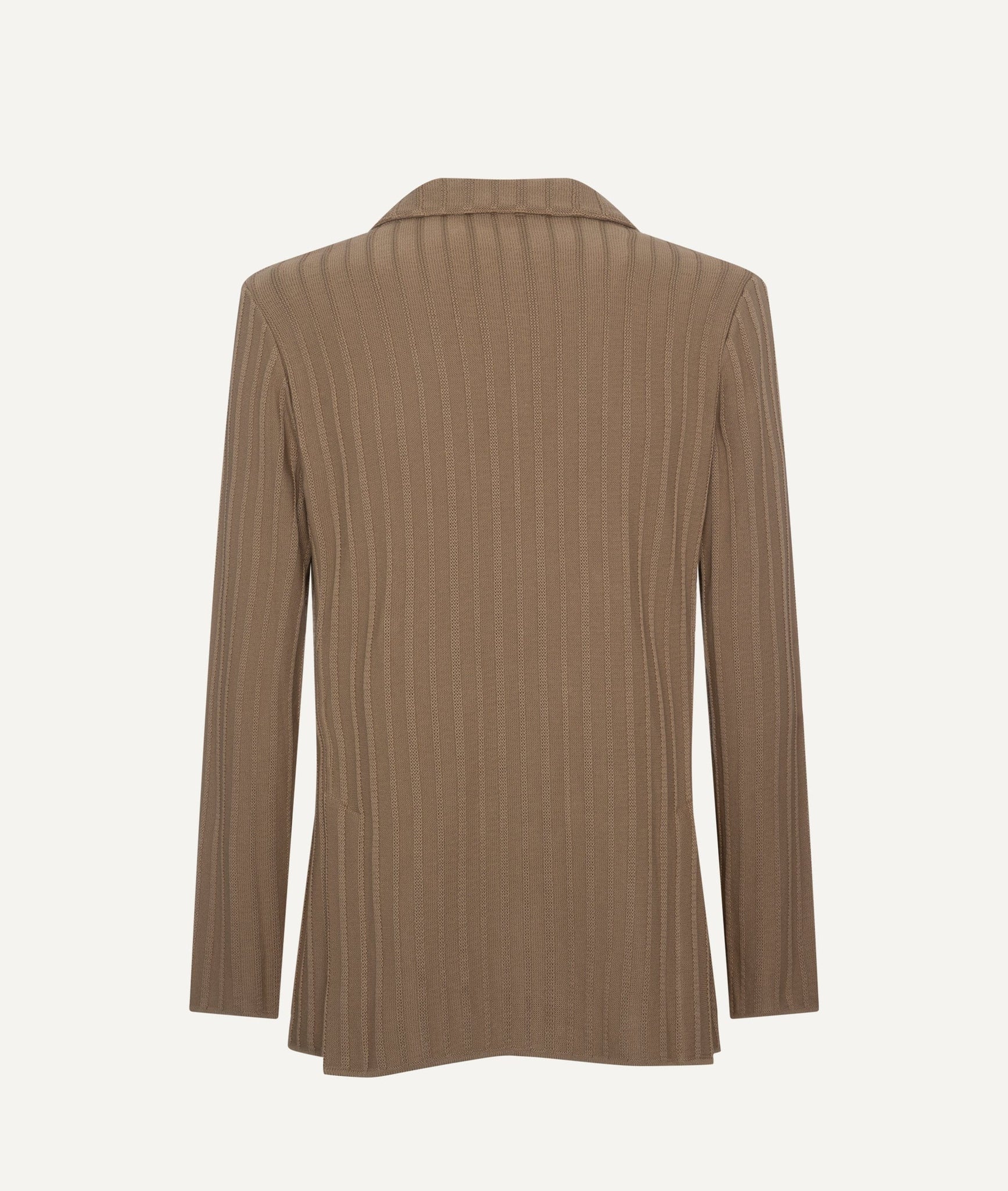 Lardini - Double Breasted Ribbed Cardigan in Cotton