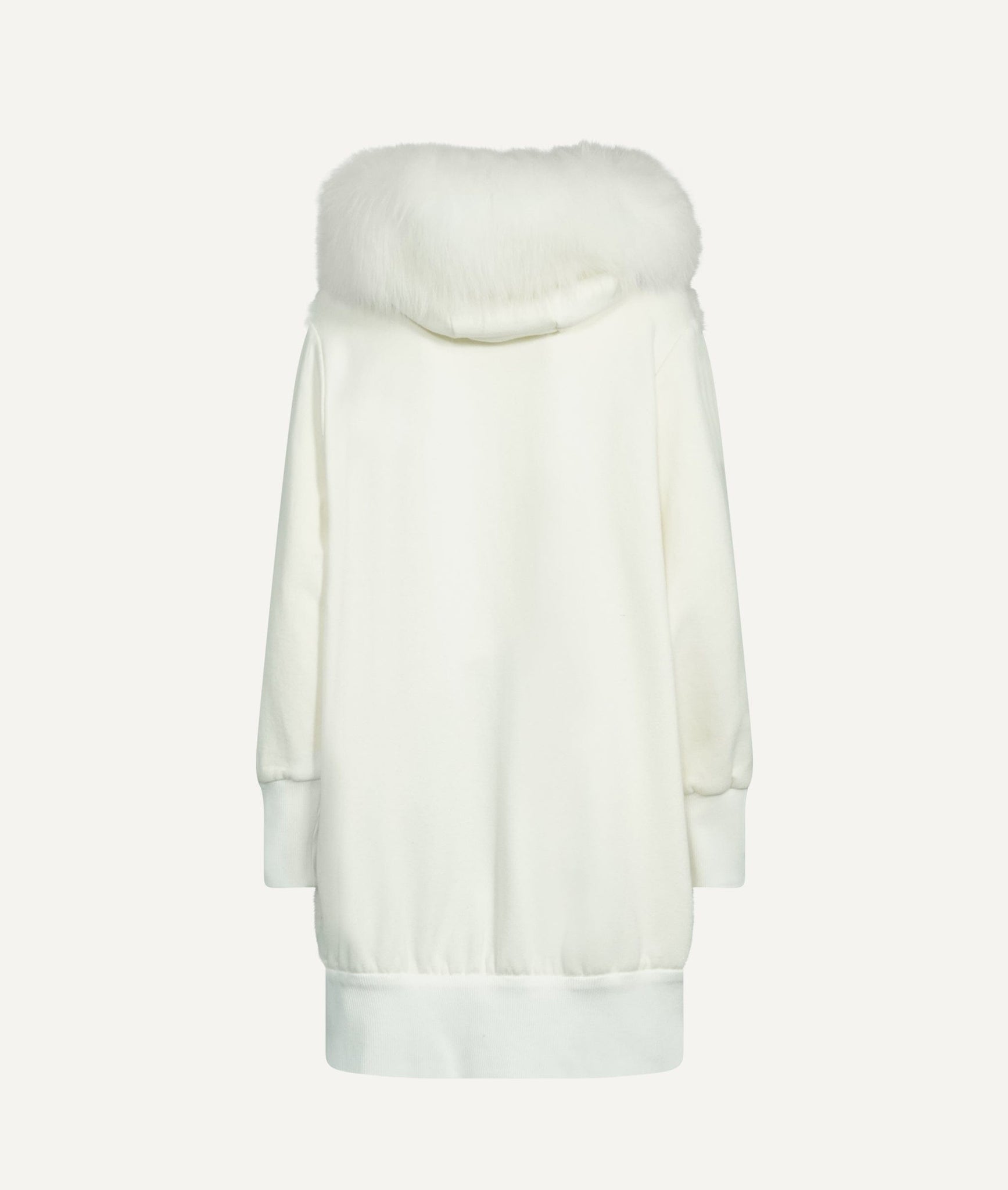 Herno - Coat with Fur Hood in Cotton & Cashmere