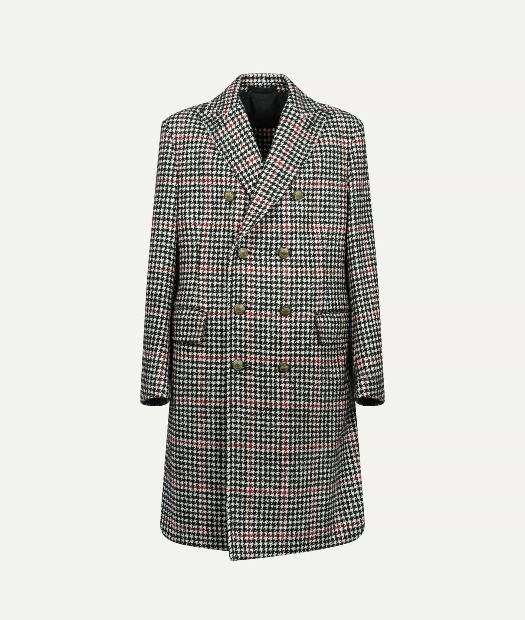 Eleventy - Double-Breasted Coat in Wool & Alpaca