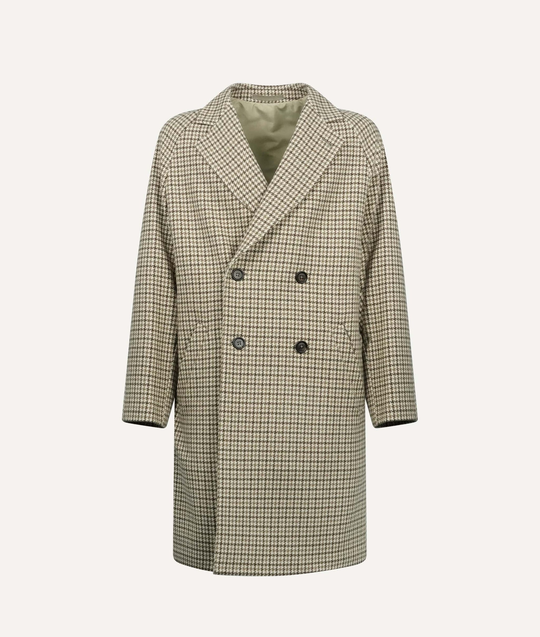 Eleventy - Double-Breasted Coat in Wool & Cashmere