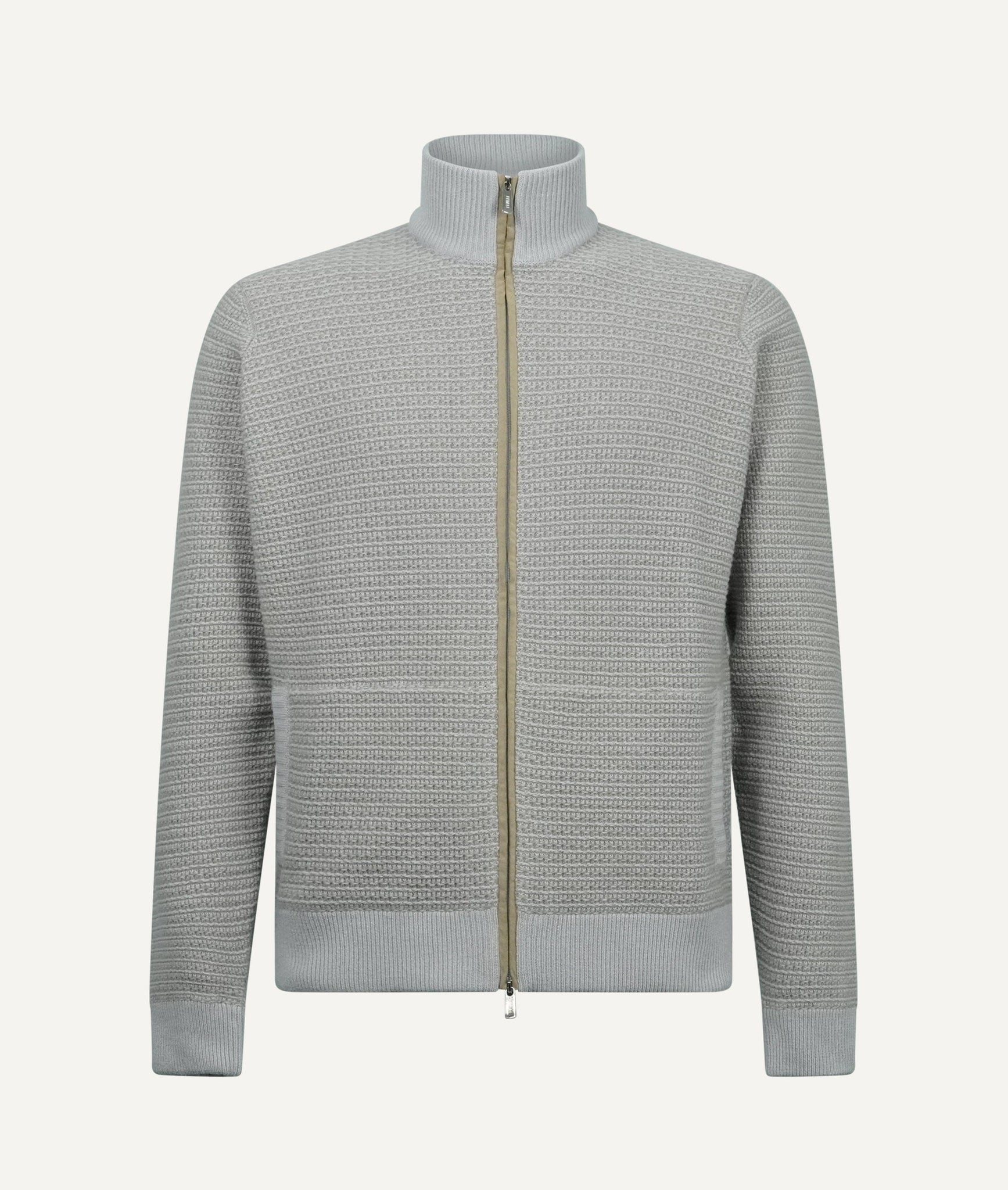 Fedeli - Zip-Up Sweater in Wool & Cashmere