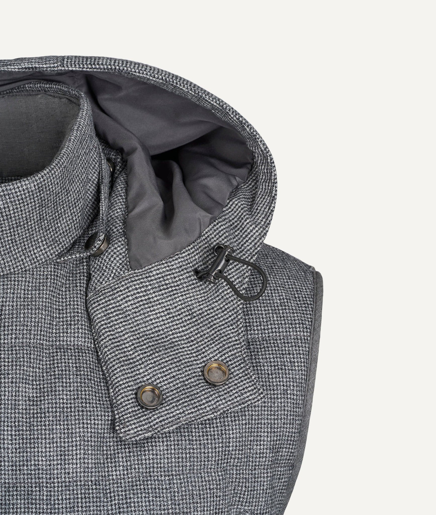 Quilted Hooded Vest in Vitale Barberis Canonico