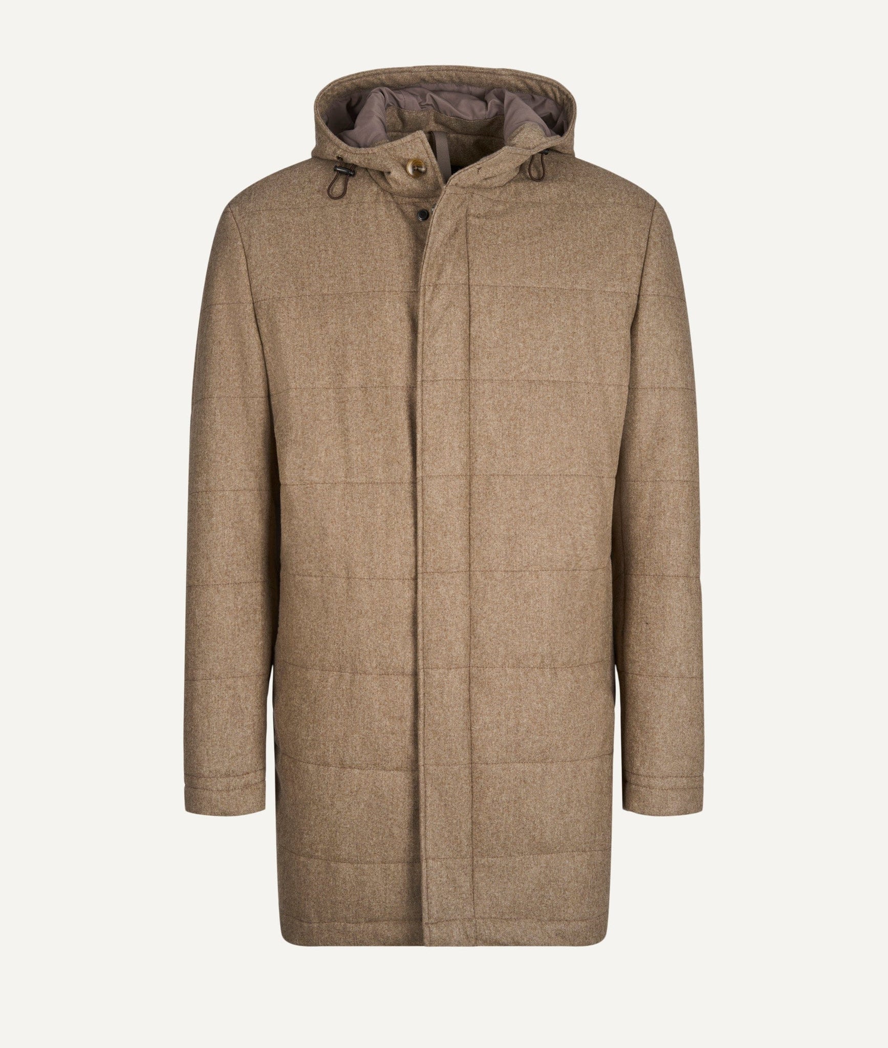 Long Quilted Coat in Vitale Barberis Canonico