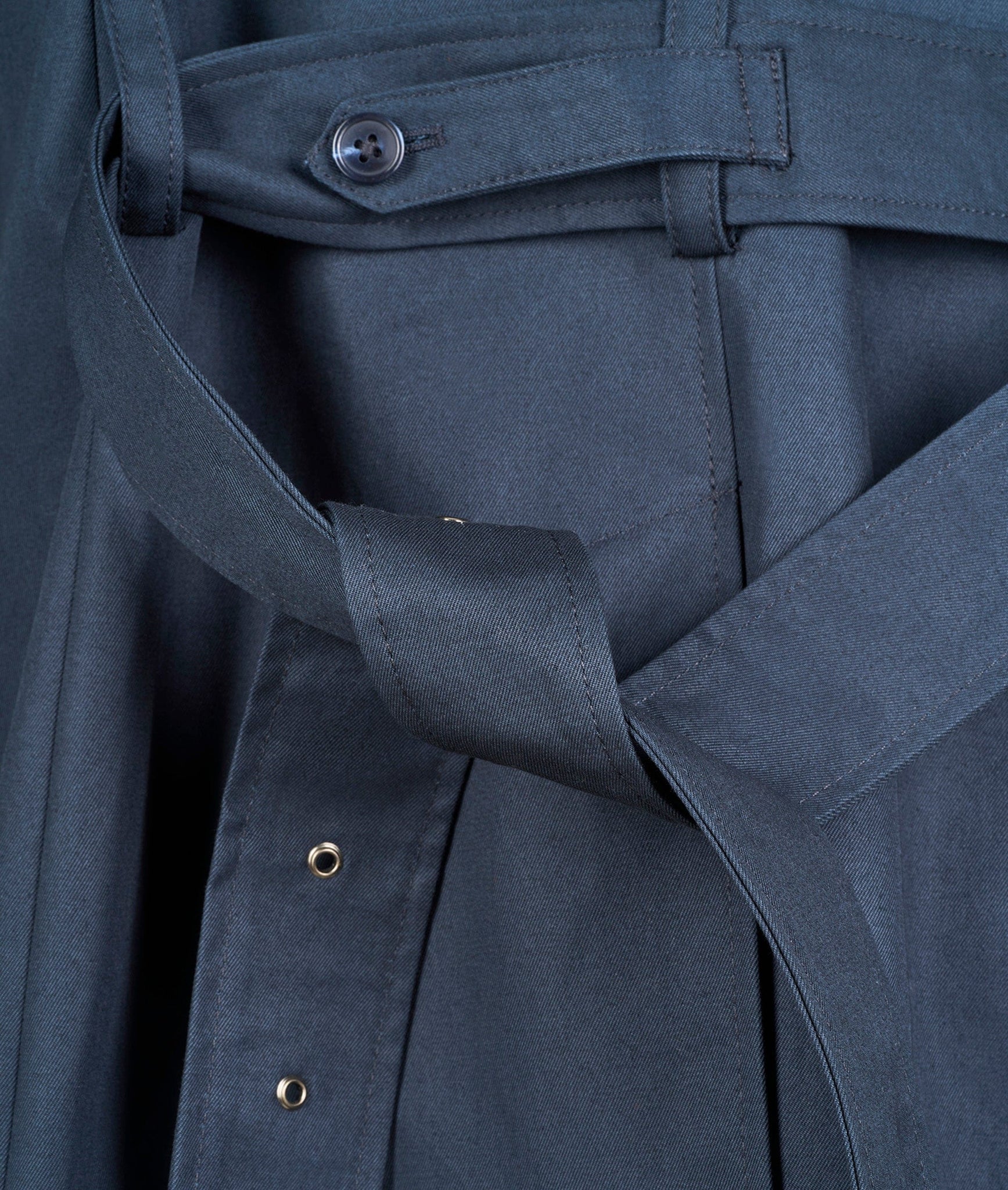 Double-Breasted Trench Coat in Olmetex