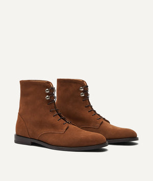 Lace-Up Boot in Suede