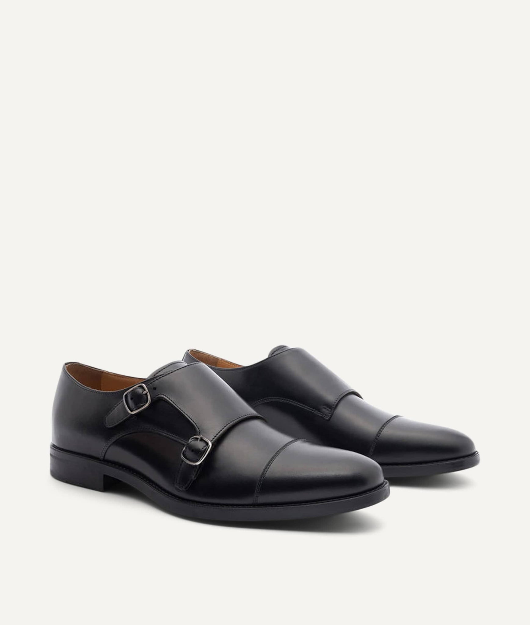 Double Monk Loafer in Kalbsleder