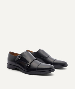 Double Monk Loafer in Kalbsleder