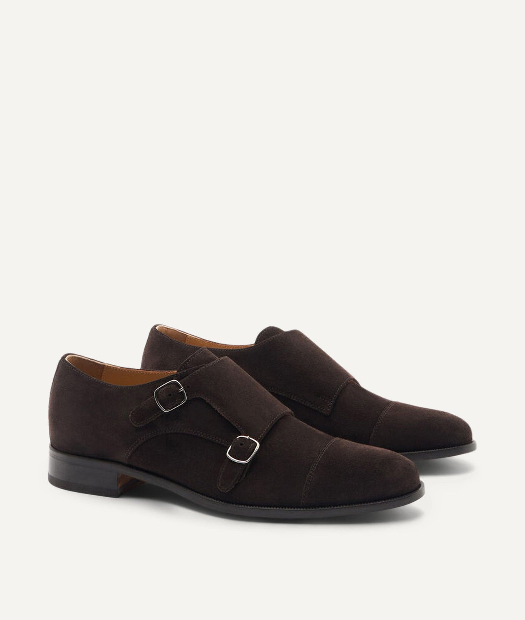 Double Monk Loafer in Wildleder