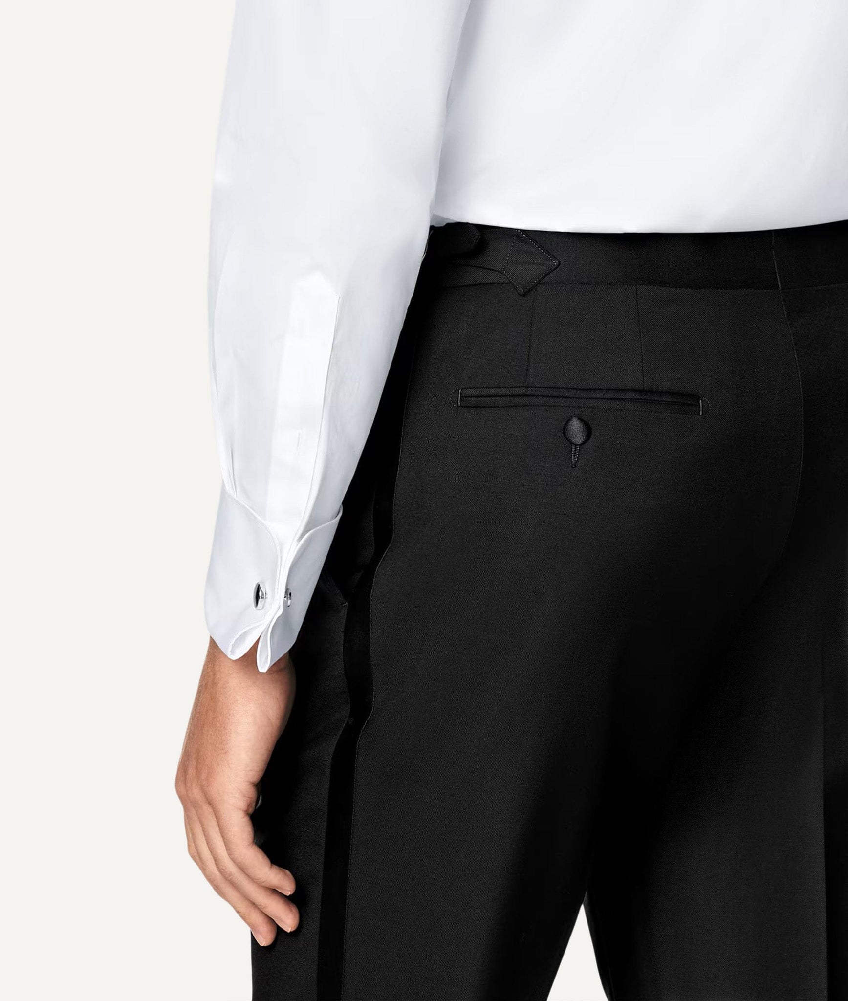 Tuxedo Shirt in Mileta Twill Cotton