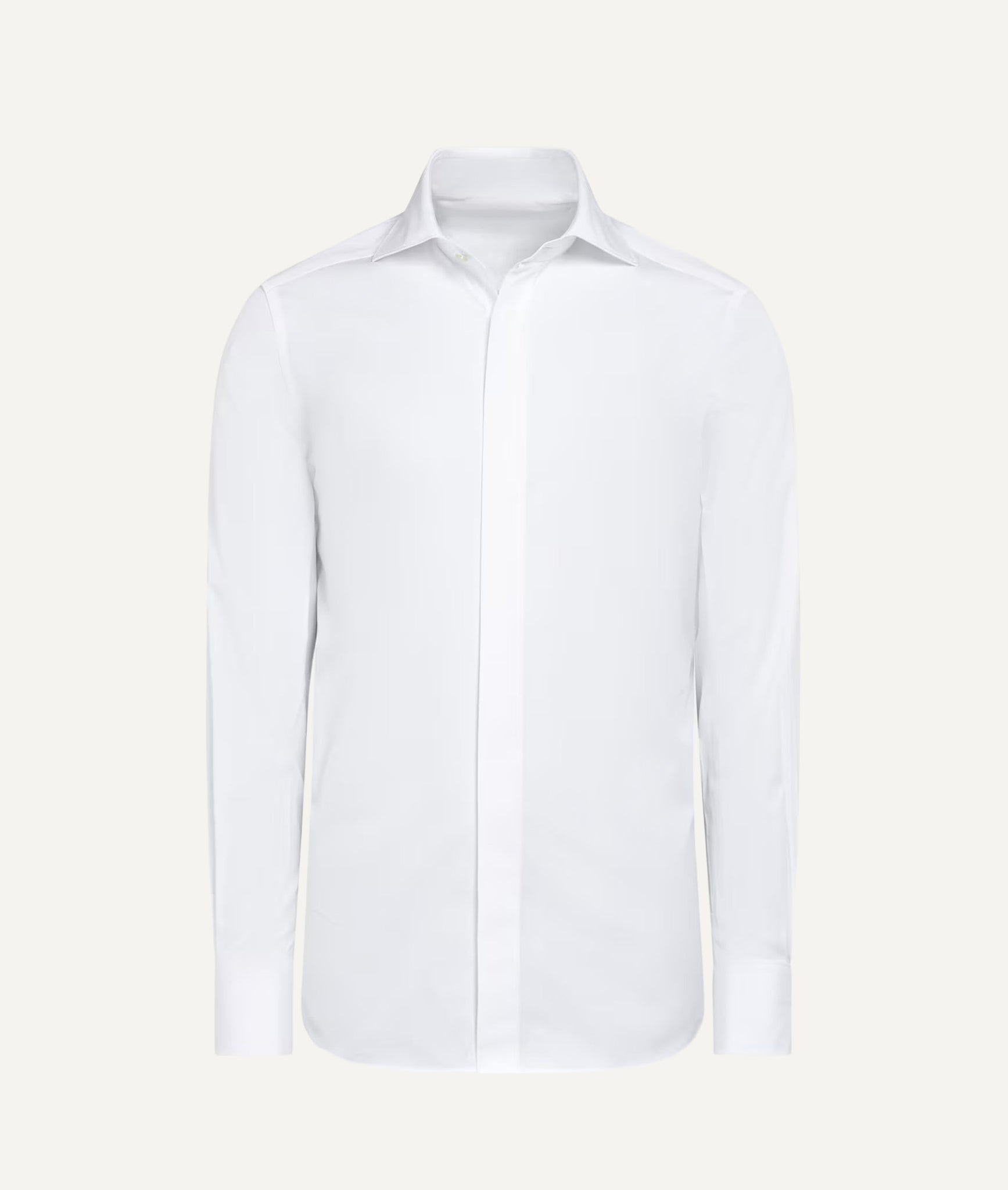 Tuxedo Shirt in Mileta Twill Cotton