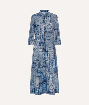 Eleventy - Dress with Pattern in Cotton