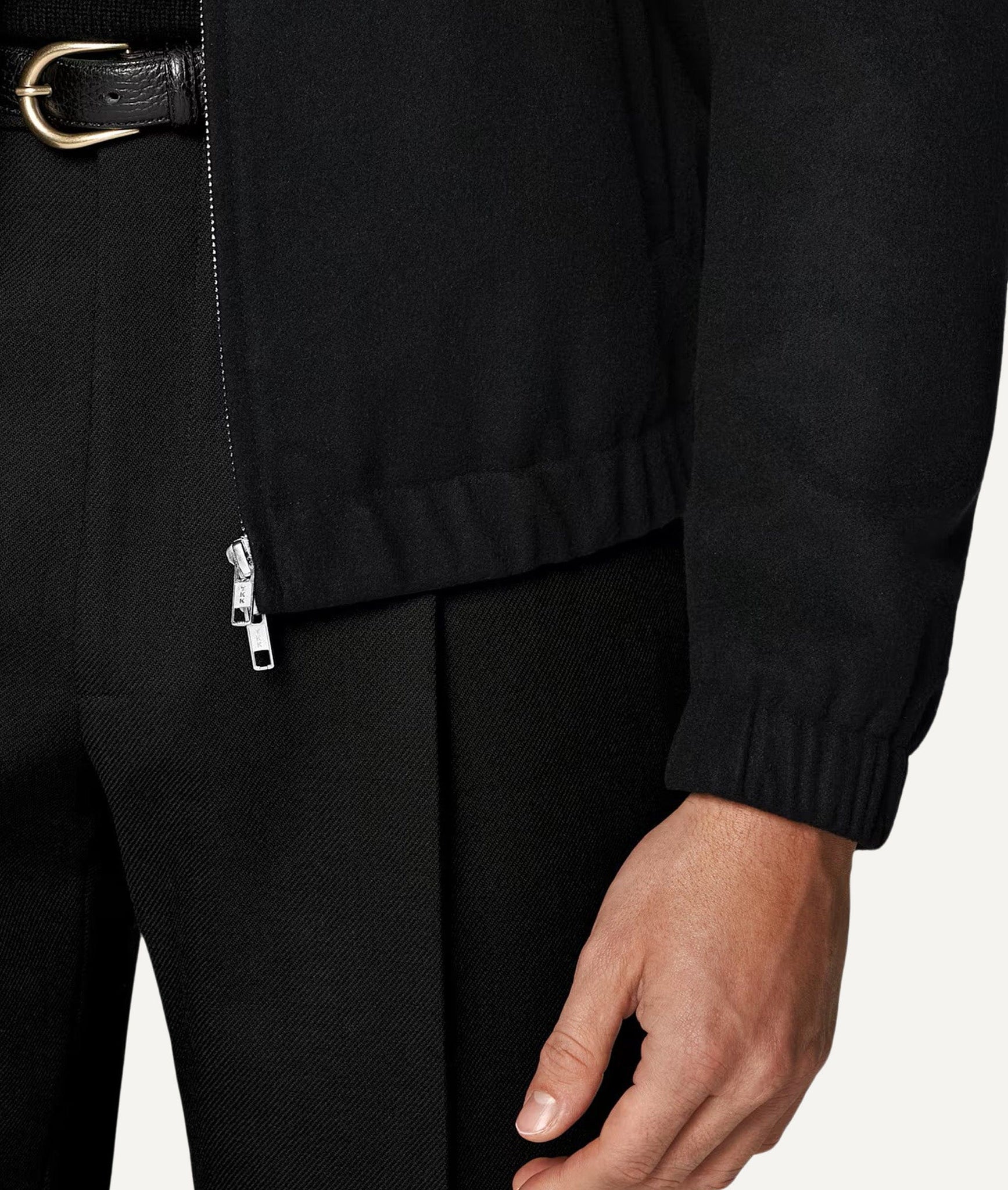 Bomber Jacket in Piacenza Water-Repellent Cashmere
