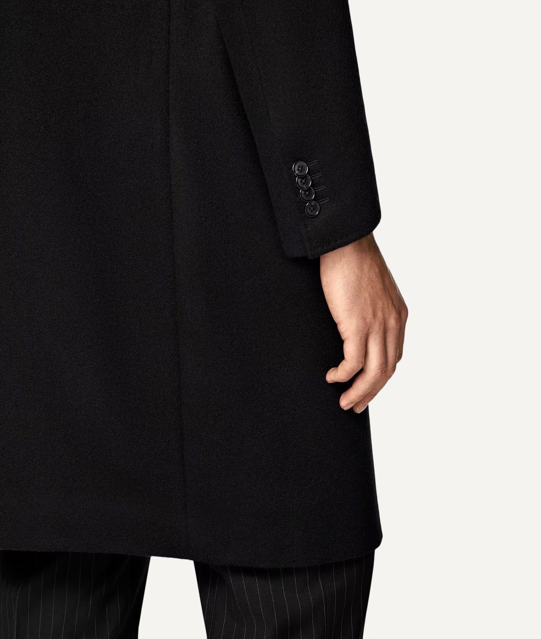 Double-Breasted Overcoat in Gazaba Worsted Wool