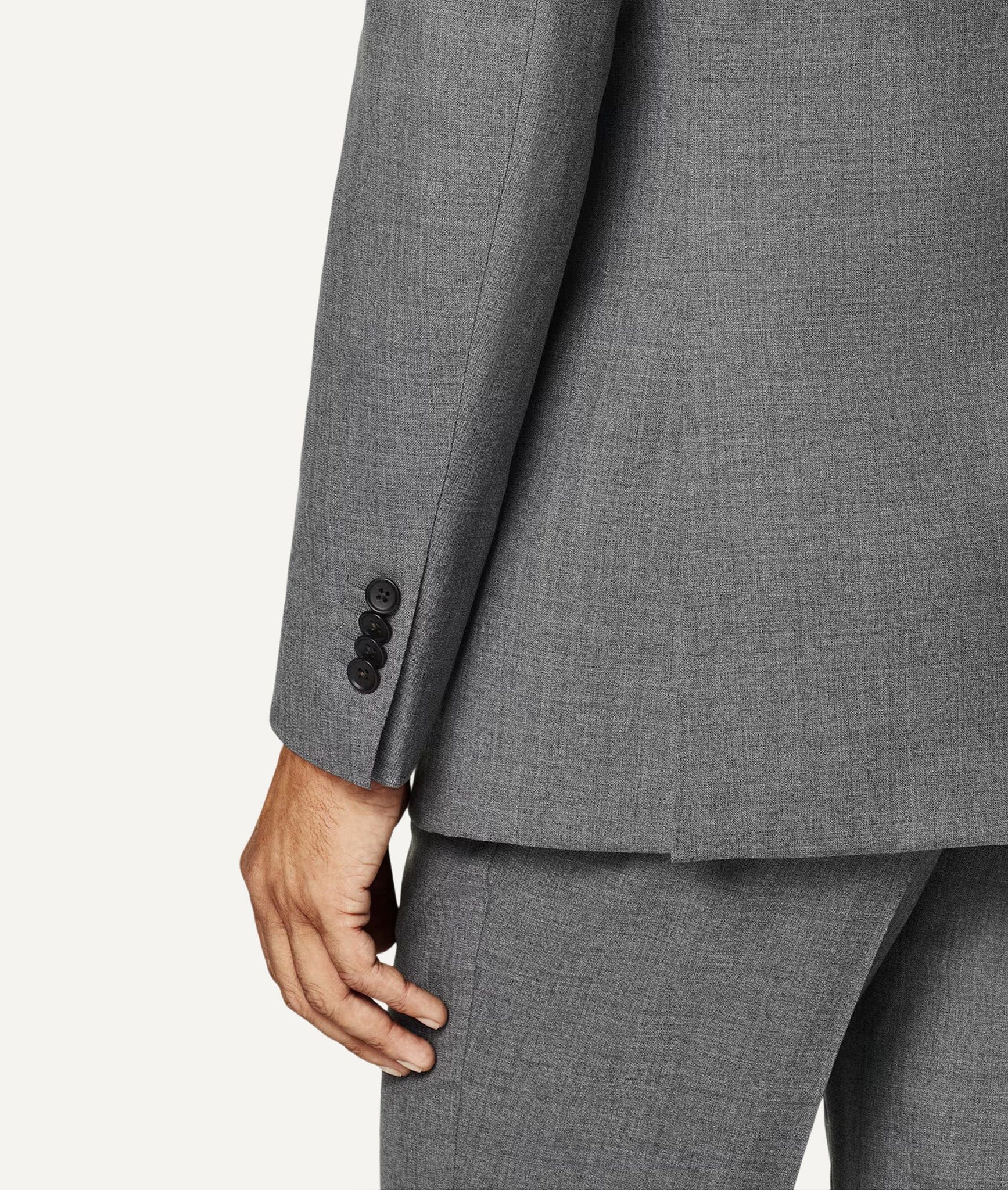 Single-Breasted Suit in Vitale Barberis Canonico Tela Rustica Wool